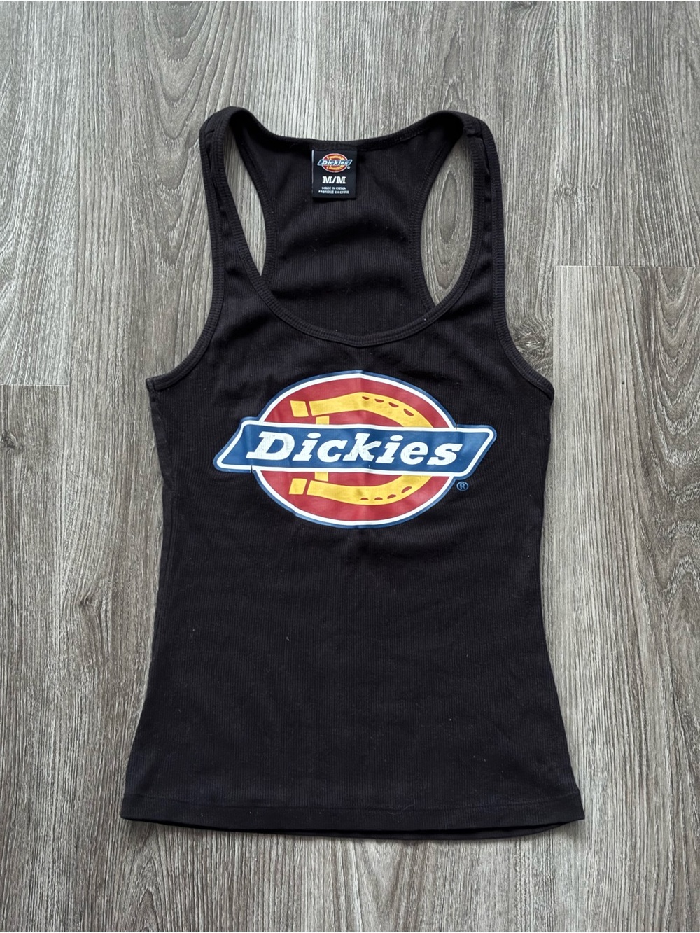 Dickies Black Tank Top with Red & Yellow Logo